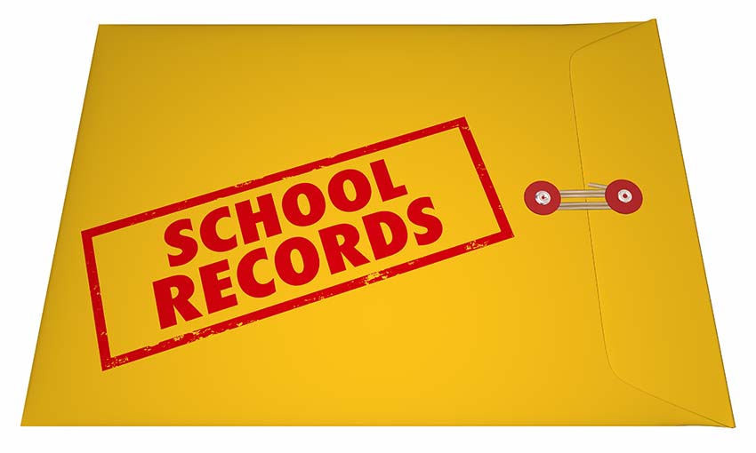 School Records Folder