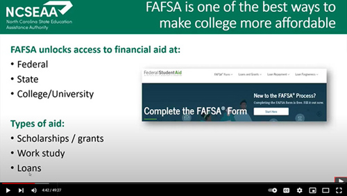 FAFSA Walkthrough Webinar